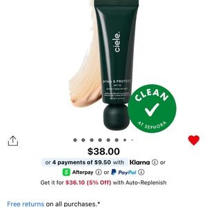 Ciele Prime & Protect SPF 30 Primer - Green
NWT